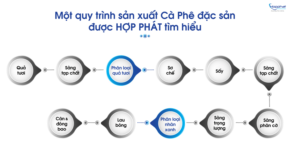 Quy trình sản xuất Cà Phê