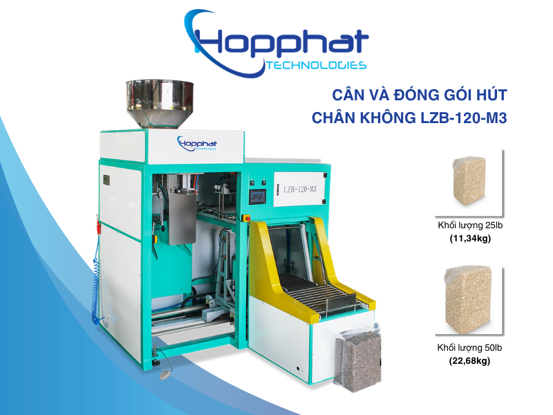 CÂN ĐÓNG GÓI HÚT CHÂN KHÔNG TỰ ĐỘNG LZB-120-M3