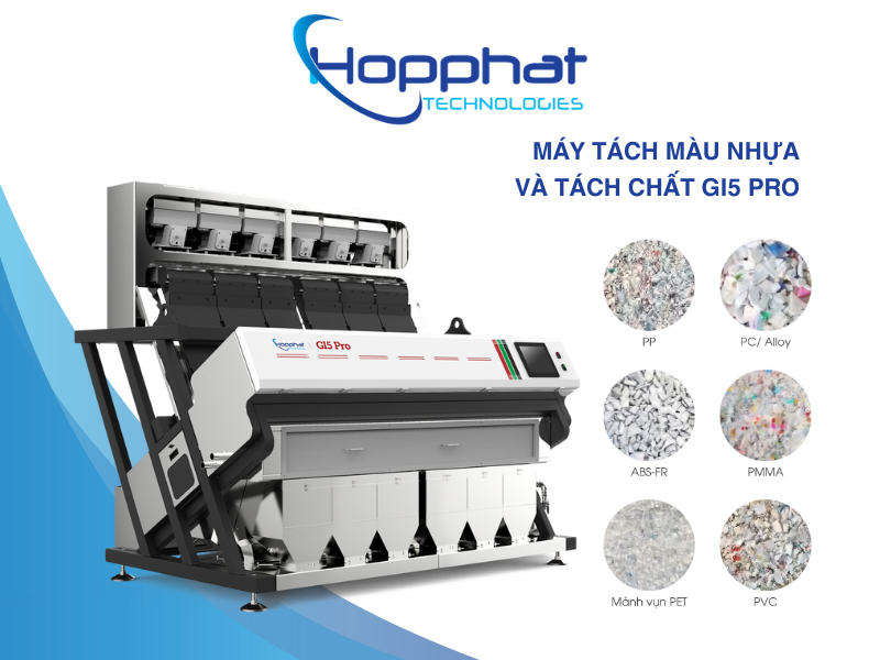 MÁY TÁCH MÀU NHỰA VÀ TÁCH CHẤT GI5 PRO/GI*5 PRO