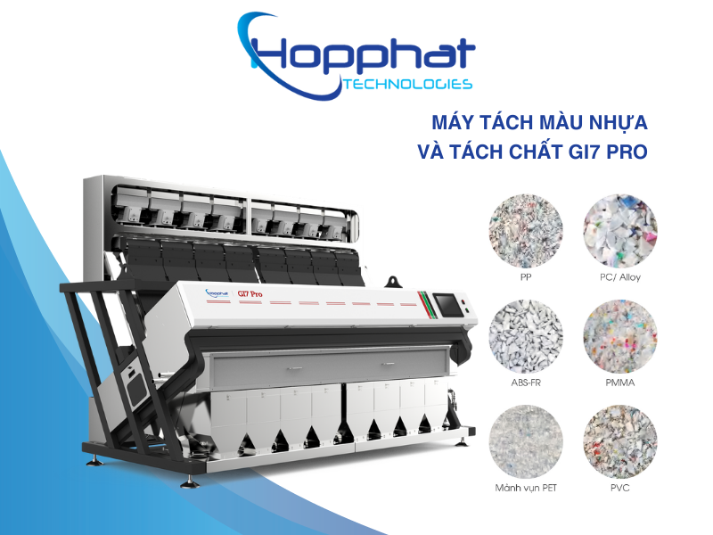 MÁY TÁCH MÀU NHỰA VÀ TÁCH CHẤT GI7 PRO/GI*7 PRO