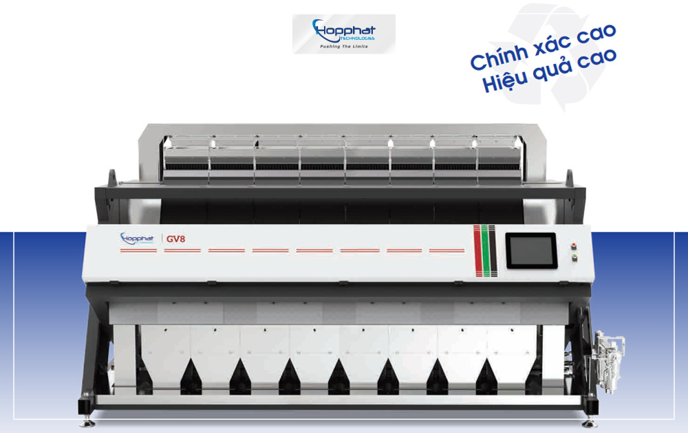 Máy tách màu hạt nhựa có tính chính xác & hiệu quả cao.